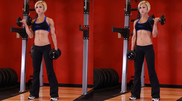 Exercises for biceps in the gym for girls are basic. Workout program for the week