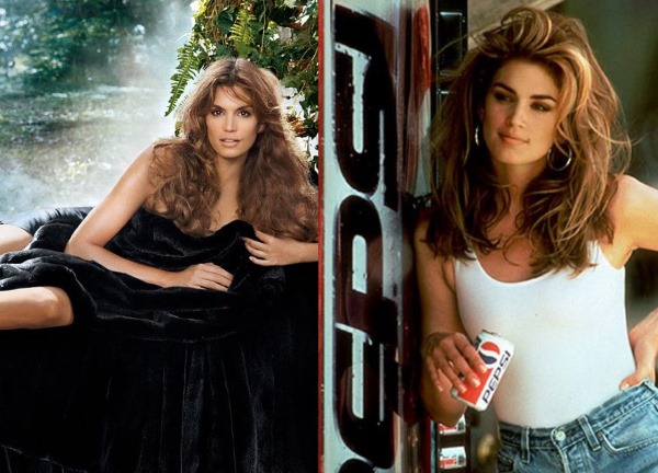 Cindy Crawford. Photos now, in youth, changes before and after plastic surgery