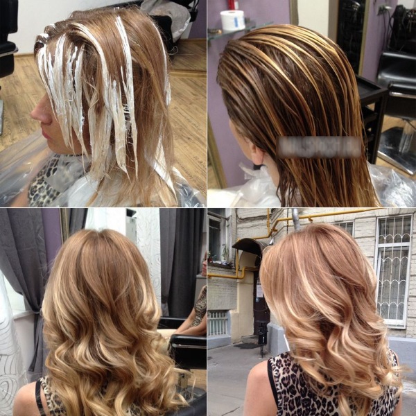 Balayage hair coloring. Photo, instruction at home, video