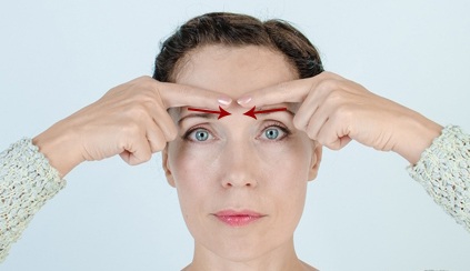 How to remove a wrinkle between eyebrows. Plaster, ointments, creams, exercises, massage, botox