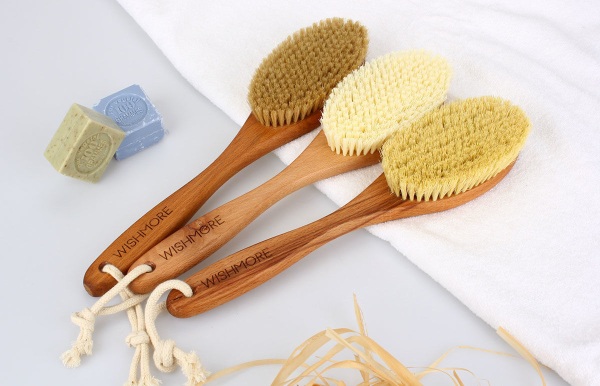 Dry massage brush with natural bristles, cactus, anti-cellulite. Prices and reviews