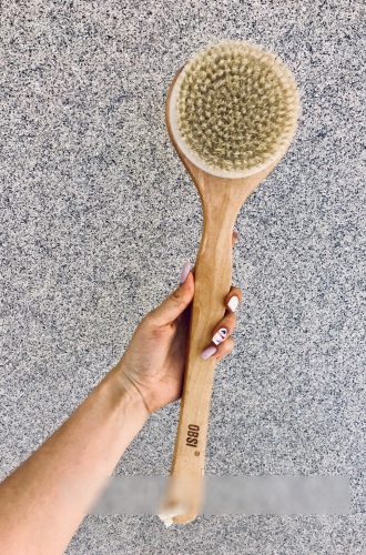 Dry massage brush with natural bristles, cactus, anti-cellulite. Prices and reviews