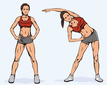 Exercises to remove the sides and stomach for women in the gym, at home