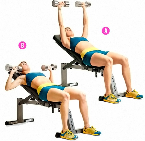 Chest exercises for girls.Workout program for a week at home