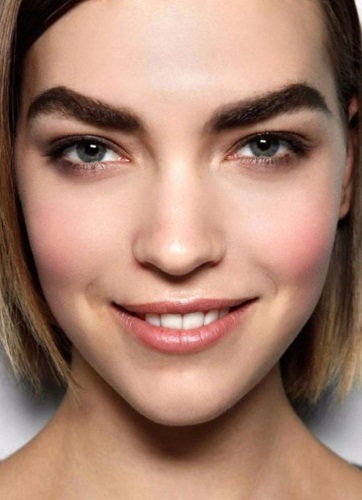 Beautiful eyebrows. Fashion trends 2020: microblading, biotattoo, powdery, lamination, coloring and building, shading