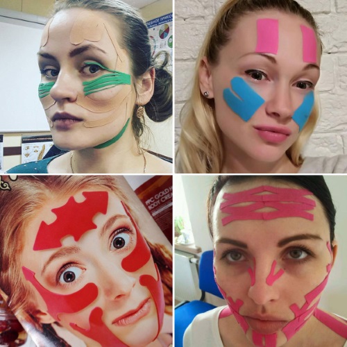 Face taping. Technique, instructions at home, video tutorials