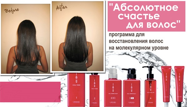 Happiness procedure for hair Lebel. What is it, the price in the salons, a set for home use