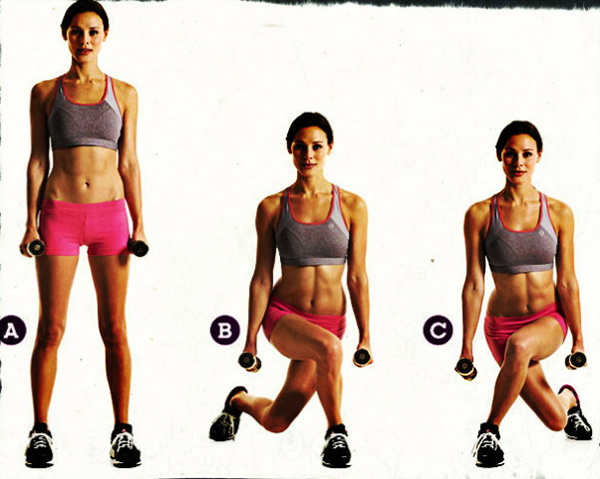 Exercises for slim legs, beautiful hips, elastic buttocks with dumbbells in a week