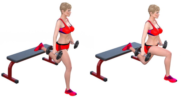 Exercises for slim legs, beautiful hips, elastic buttocks with dumbbells in a week