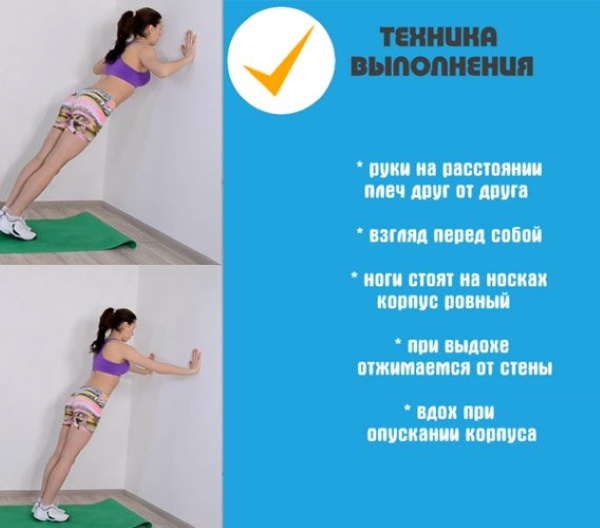 Pectoral muscle workout for girls in the gym, at home