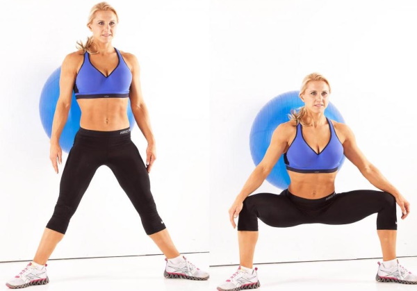 Leg exercises for slimming girls with dumbbells, weights and without