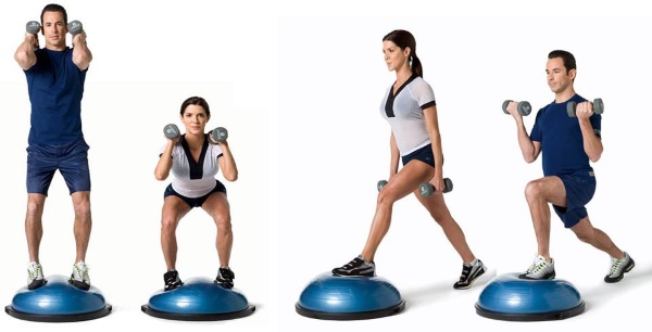 BOSU (BOSU) training. What is it in fitness, benefit