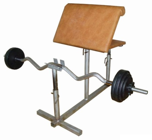 Scott's bench for biceps. Exercises, technique with dumbbells, barbell