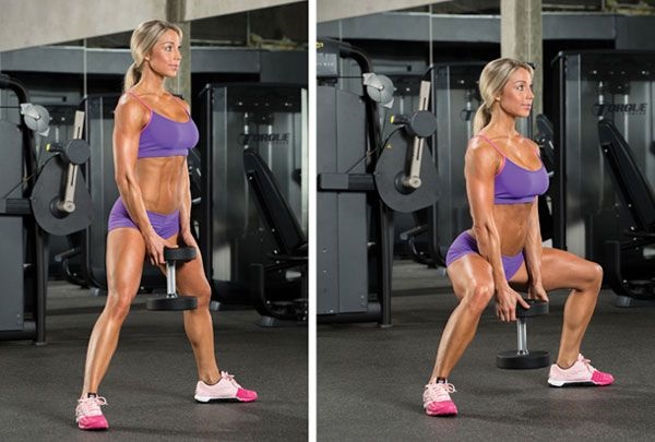 Exercises for the gluteus medius muscle at home, in a gym for women with dumbbells, on a simulator