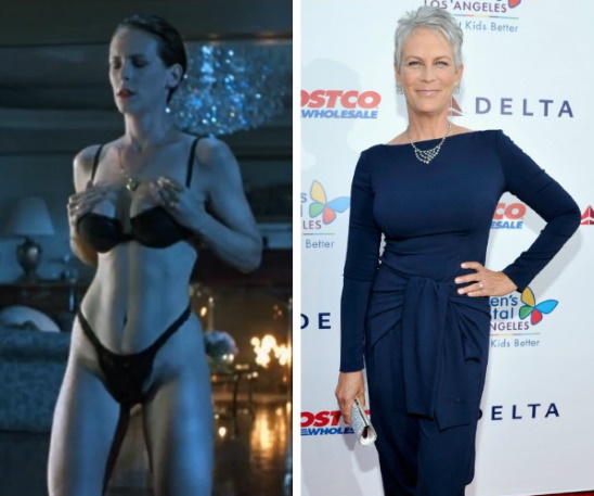 Jamie Lee Curtis. Photos are hot in their youth, now, in a swimsuit, plastic