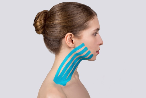 Neck taping for wrinkles, ptosis. What is it, schemes at home