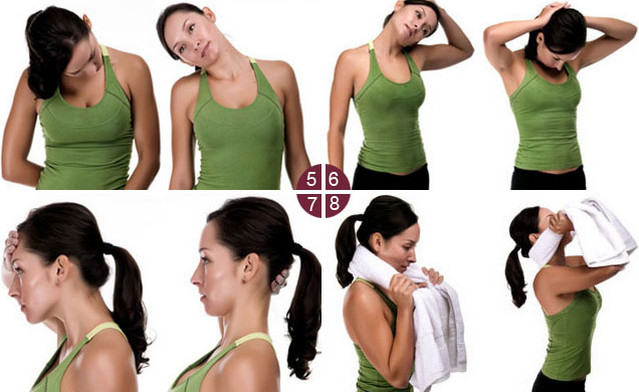 Exercises for the neck and collar zone, massage. How to do video tutorials