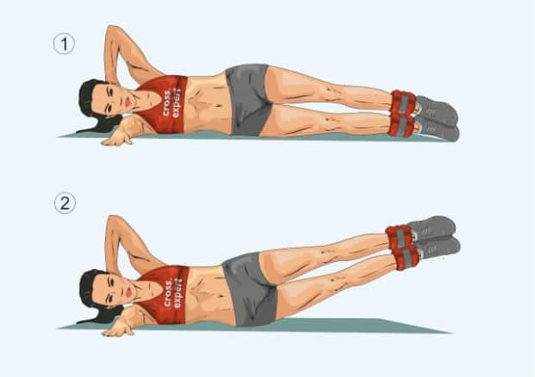 Exercises on the oblique muscles of the abdomen for women at home, in the gym