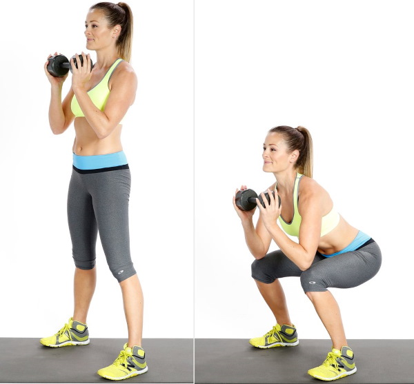 Exercises for the lower part of the buttocks at home, in the gym with dumbbells, elastic bands