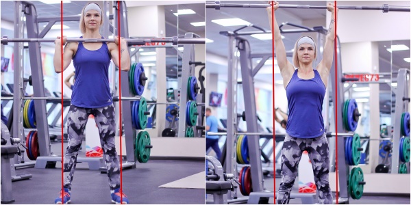 Exercises with a barbell for slimming girls for triceps, legs, back, all muscle groups at home