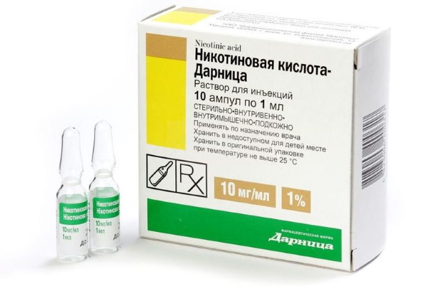 Nicotine (nicotinic acid) in injections. Instructions, indications for use, course of treatment