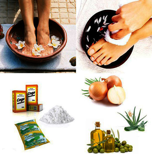 How to steam feet at home with soda, salt, peroxide