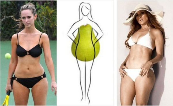 Pear figure in women. Photos before and after losing weight, full, thin, how to lose weight