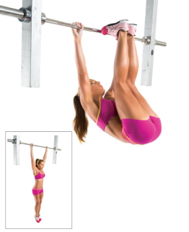 Horizontal bar tricks for beginner girls: stretching, exercises, pull-ups