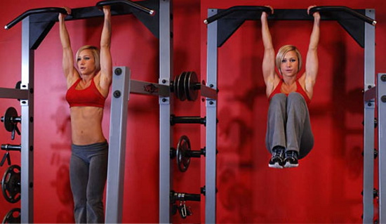 Horizontal bar tricks for beginner girls: stretching, exercises, pull-ups