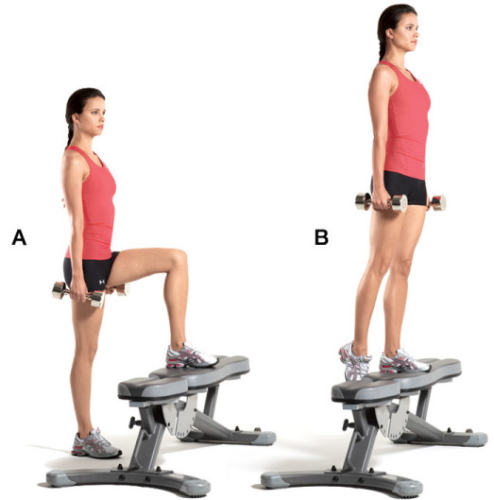 Leg exercises with a barbell at home, in a gym for girls