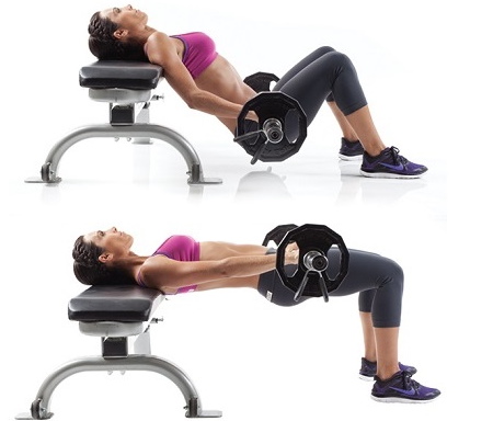 Leg exercises with a barbell at home, in a gym for girls